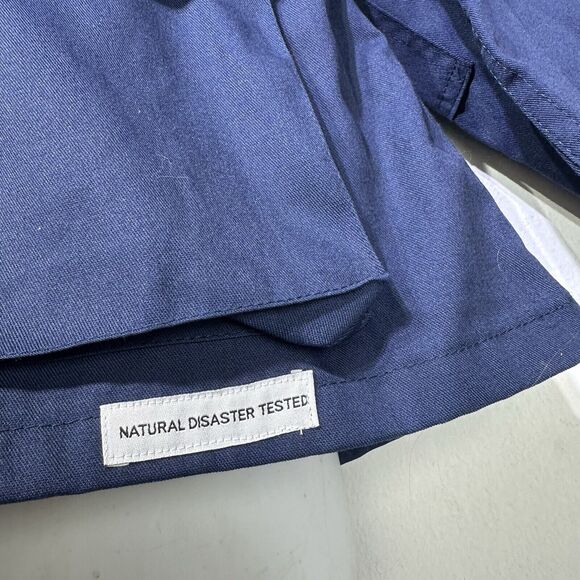 Unshook Disaster Tested Powered By Pain Blue Military Mechanic Shop Jacket L - Picture 3 of 8